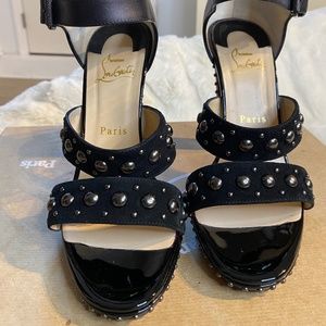 Christian Louboutin Decodame 120 Suede/Calf/Patent